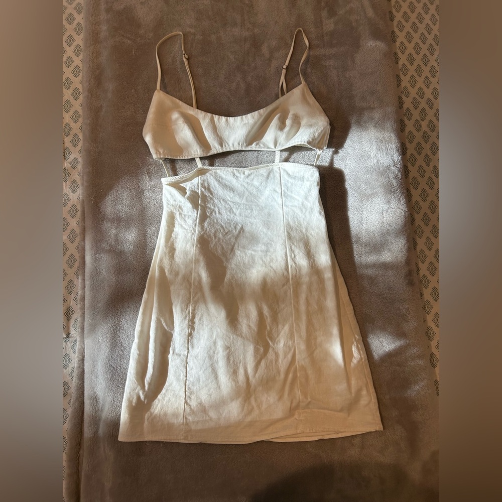 Zara white mini dress